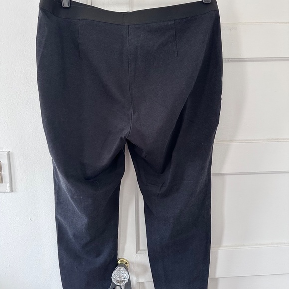 Eileen Fisher Plus Leather Front Leggings - Picture 3 of 5